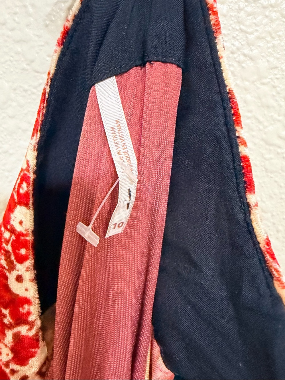 Free People Red & Blue Paisley Patchwork Maxi Skirt - Picture 4 of 5